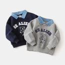 Boys' Long-Sleeved Collar Design Winter Sweater childrensterritory
