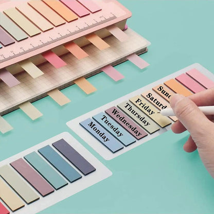 800Pcs Transparent Label Stickers for Page Marking childrensterritory