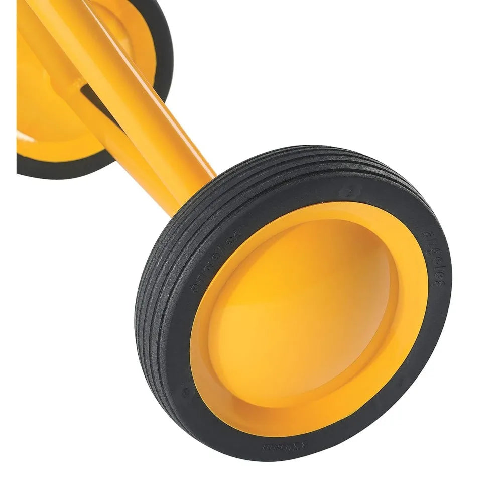 Kids Tricycle with Rubber Wheels in Yellow/Black Color childrensterritory