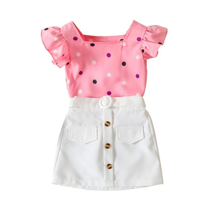 Kids Girl 2 Piece Floral Print Summer Fashion Outfits childrensterritory