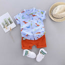 Printed Dinosaur Shirt with Shorts Clothing Set for Baby Boy childrensterritory