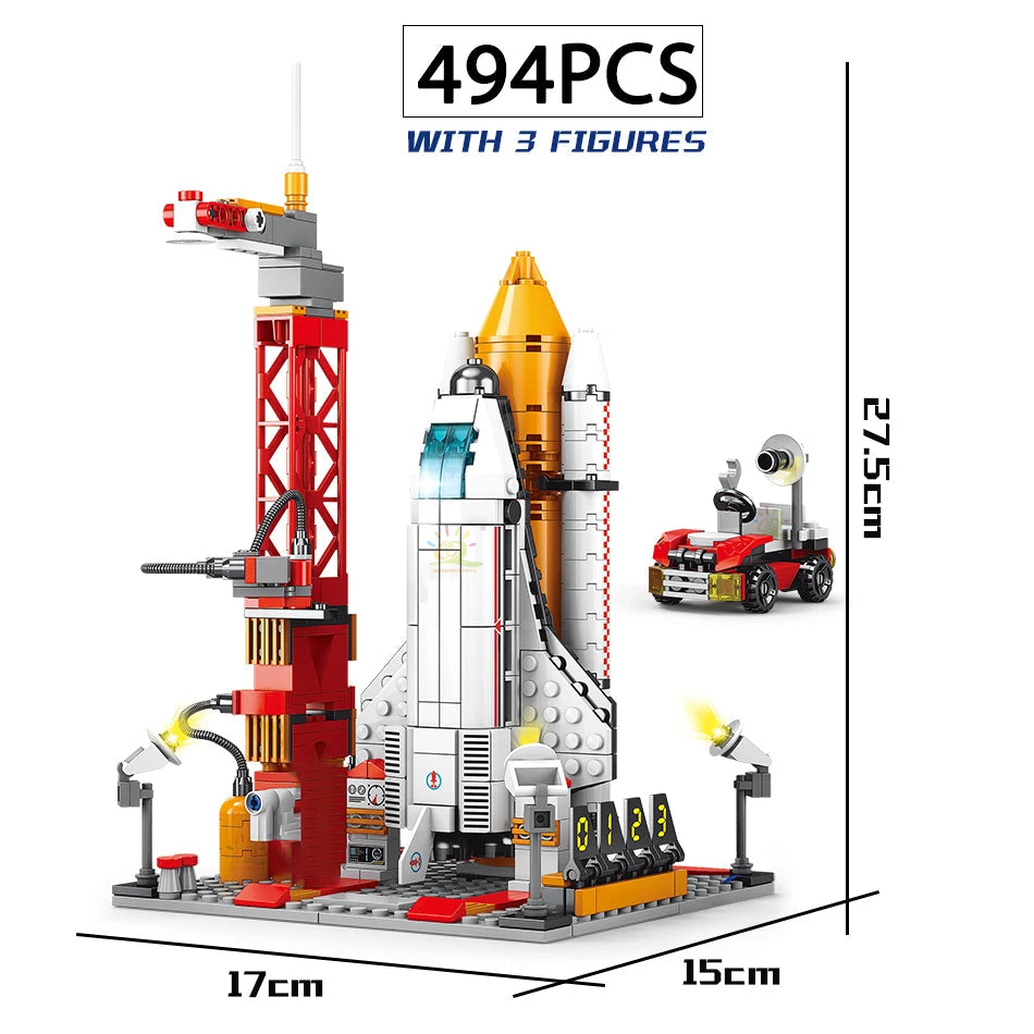 City Aerospace Model Bricks Toys for Kids