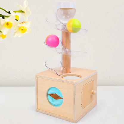 Baby Early Education Rotating Wooden Tower Toy Set childrensterritory