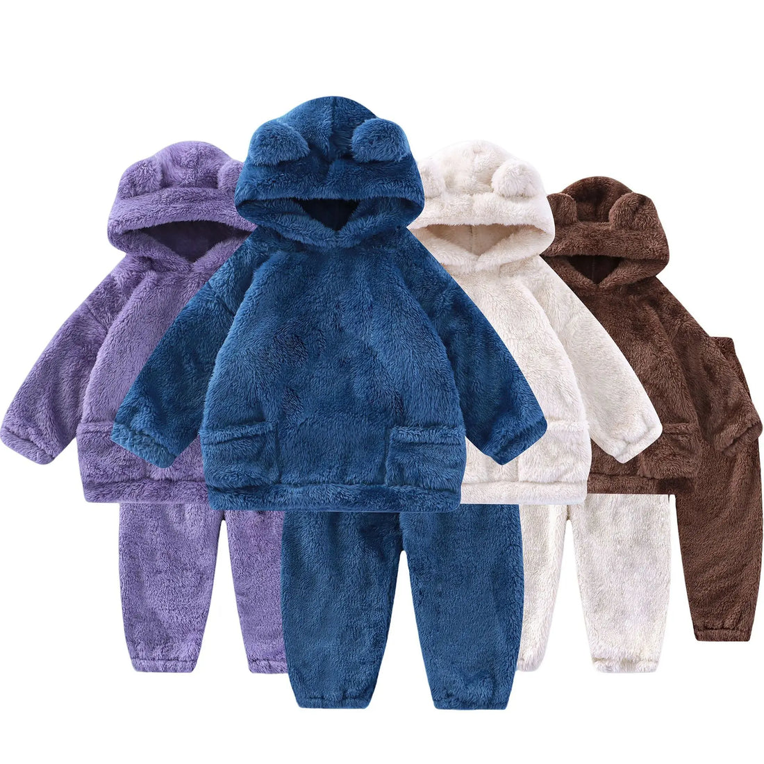 Girls’ Long-Sleeved Winter Casual Clothing Set