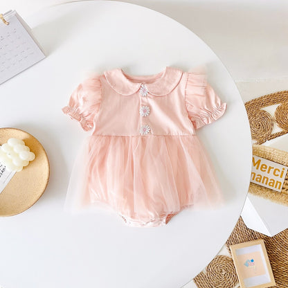 Baby Girl Princess Party Bodysuits for Summer childrensterritory