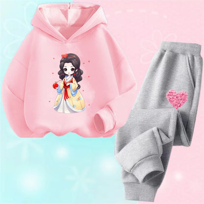 Girls 2 Pieces Casual Korean Style Sports Suits for Spring childrensterritory