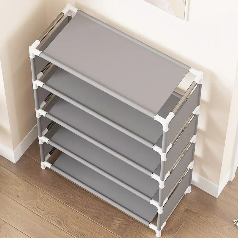 4/6/8-layer Shoe Organizer Stackable Canvas Rack for Home childrensterritory