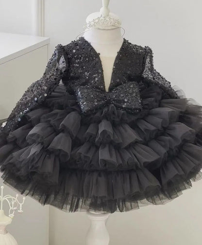 Baby/Kids Girls Luxury Scoop Neck Tulle Party Dresses childrensterritory