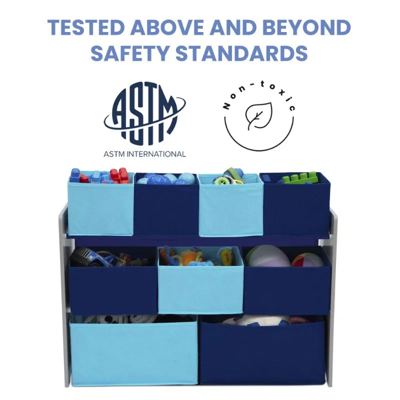 Kids Multi-Bin Toy Organizer with Storage Bins