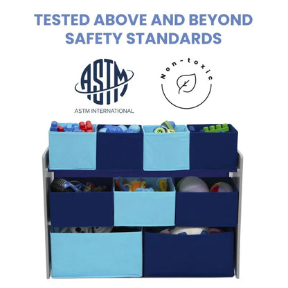 Kids Multi-Bin Toy Organizer with Storage Bins