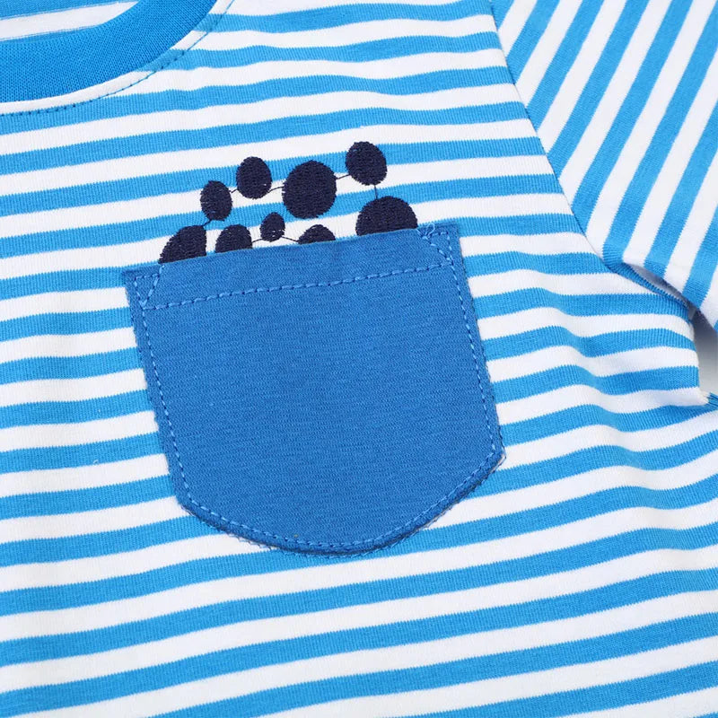 Kids Boys Cartoon Dinosaur Excavator Design T-shirt