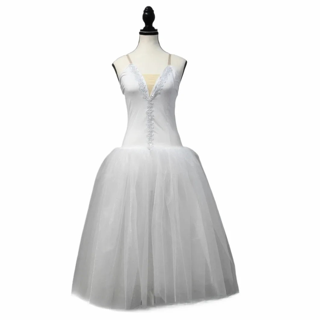 Professional Long White Ballet Tutu Costumes for Kids childrensterritory
