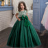 Big Bow, Gauze Lace Princess Birthday Party Dresses for Girls childrensterritory