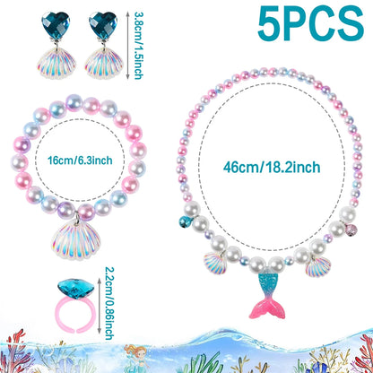 Mermaid-themed Kids Birthday Party Decorations and Tableware Set