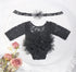 Newborn Baby Girl Lace Flower Design Photography Romper childrensterritory