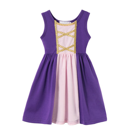 Kids GIrls Disney Princess Birthday Party Costume for Summer childrensterritory