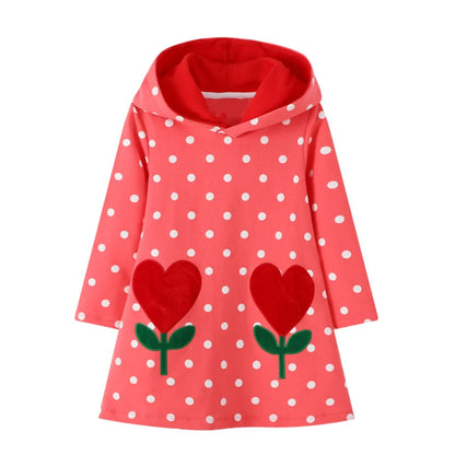 Long-Sleeved Cartoon Print Autumn Girls&