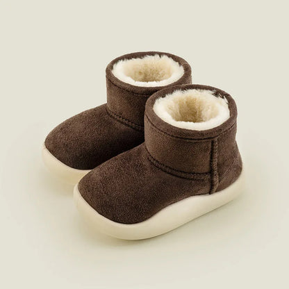 Warm Solid Color Cotton Snow Boots for Baby/Toddlers childrensterritory