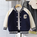 Kids Boys' Long-Sleeved Contrast Color Winter Jackets