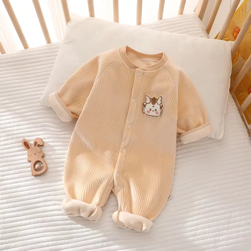 Baby Kids Cartoon Design Casual Warm Bodysuit childrensterritory