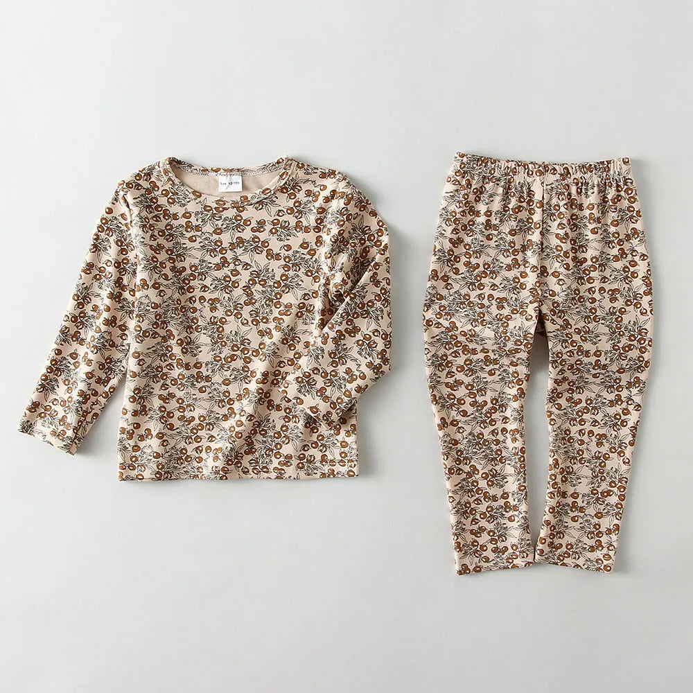 Toddler Girl Boys Long Sleeve Printed Sleepwear Sets childrensterritory