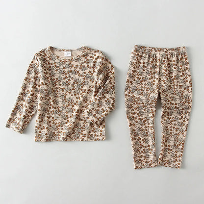 Toddler Girl Boys Long Sleeve Printed Sleepwear Sets childrensterritory
