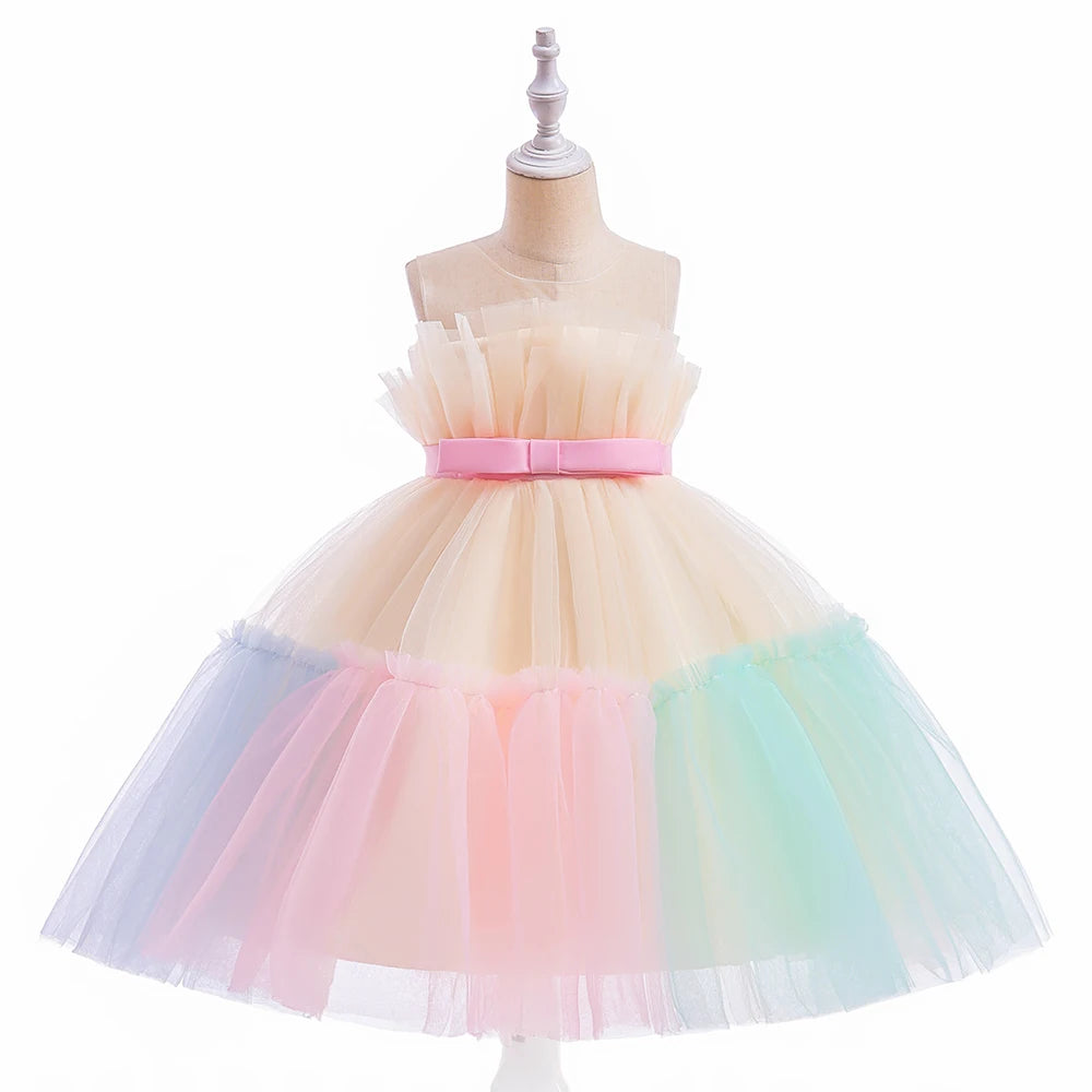 Baby Girls Tulle Wedding Bridesmaid Dresses