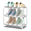 4/6/8-layer Shoe Organizer Stackable Canvas Rack for Home childrensterritory