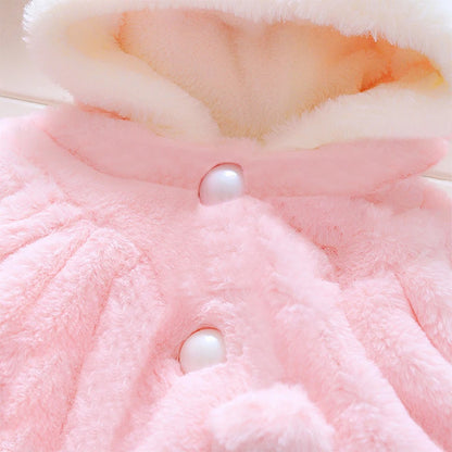Baby Kids Cartoon Design Hooded Soft Jacket childrensterritory