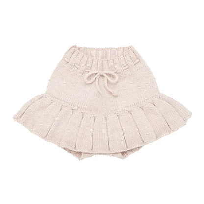Toddler Girls Popcorn Chunky Knit Pullover Tops and Skirt Set childrensterritory