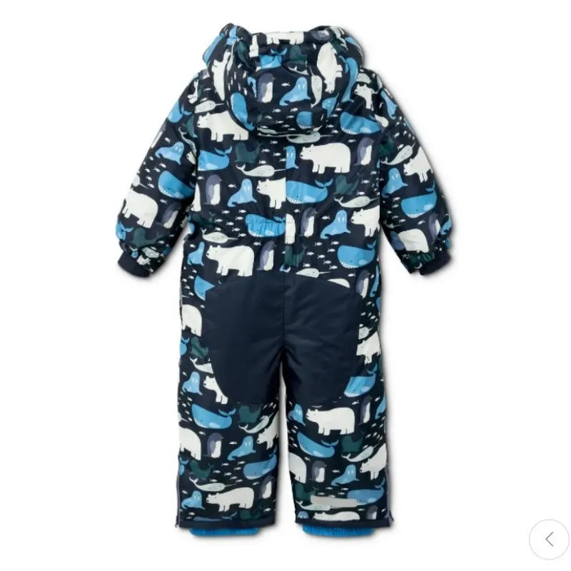 -30 One-piece Waterproof Toddler Ski Suit with Wool Clip childrensterritory
