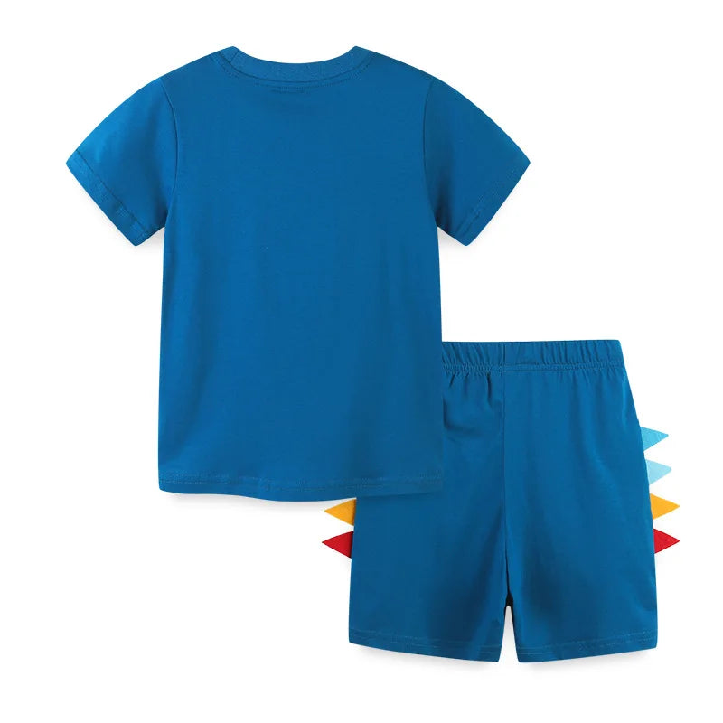 Soft Cartoon Dinosaur Design Kids Boys Clothes Sets childrensterritory