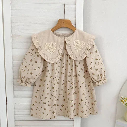 Baby Kids Long Sleeves Lace Design Christmas Party Costumes