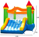 12*9*8ft Inflatable Bounce House With Slide For Kids childrensterritory