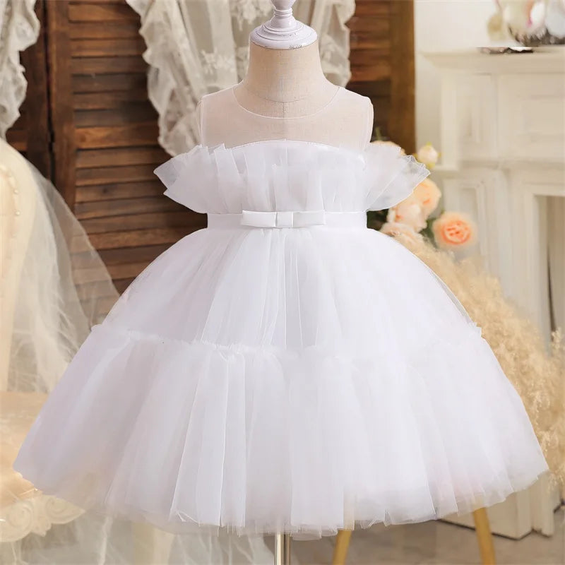 Baby Girls Tulle Wedding Bridesmaid Dresses