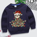 Cartoon Animal Print Children's Christmas Sweatshirts childrensterritory