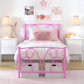 Adjustable Queen-Size Metal Platform Bed Frame With Headboard childrensterritory