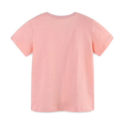 Toddler Girls Cute Cartoon Animals Design Cotton T-Shirts childrensterritory