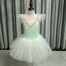 Kids Girls Sequined Ballet Leotard Tutu Dresses childrensterritory