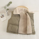 Little Boys Girls' Classic Fleece Warm Sleeveless Waistcoat