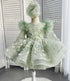 Girls Long Sleeves Butterfly Design Fluffy Party Dresses childrensterritory