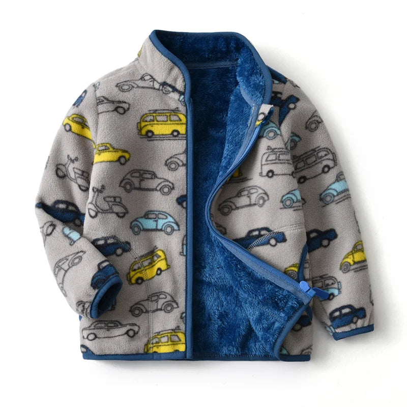 Polar Fleece Cartoon Print Kids&