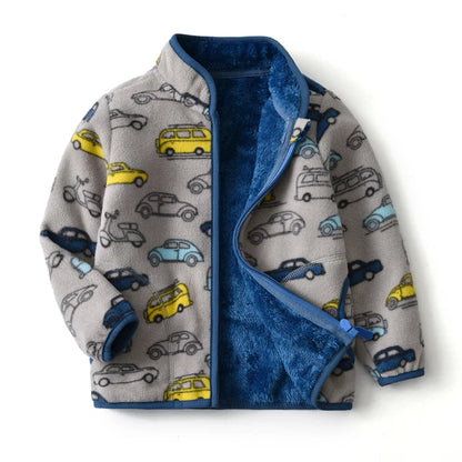 Polar Fleece Cartoon Print Kids&