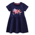 Kids Girls Cartoon Embroidered Summer Dresses childrensterritory