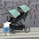 Foldable 3-in-1 Double Baby Stroller with Car Seat childrensterritory