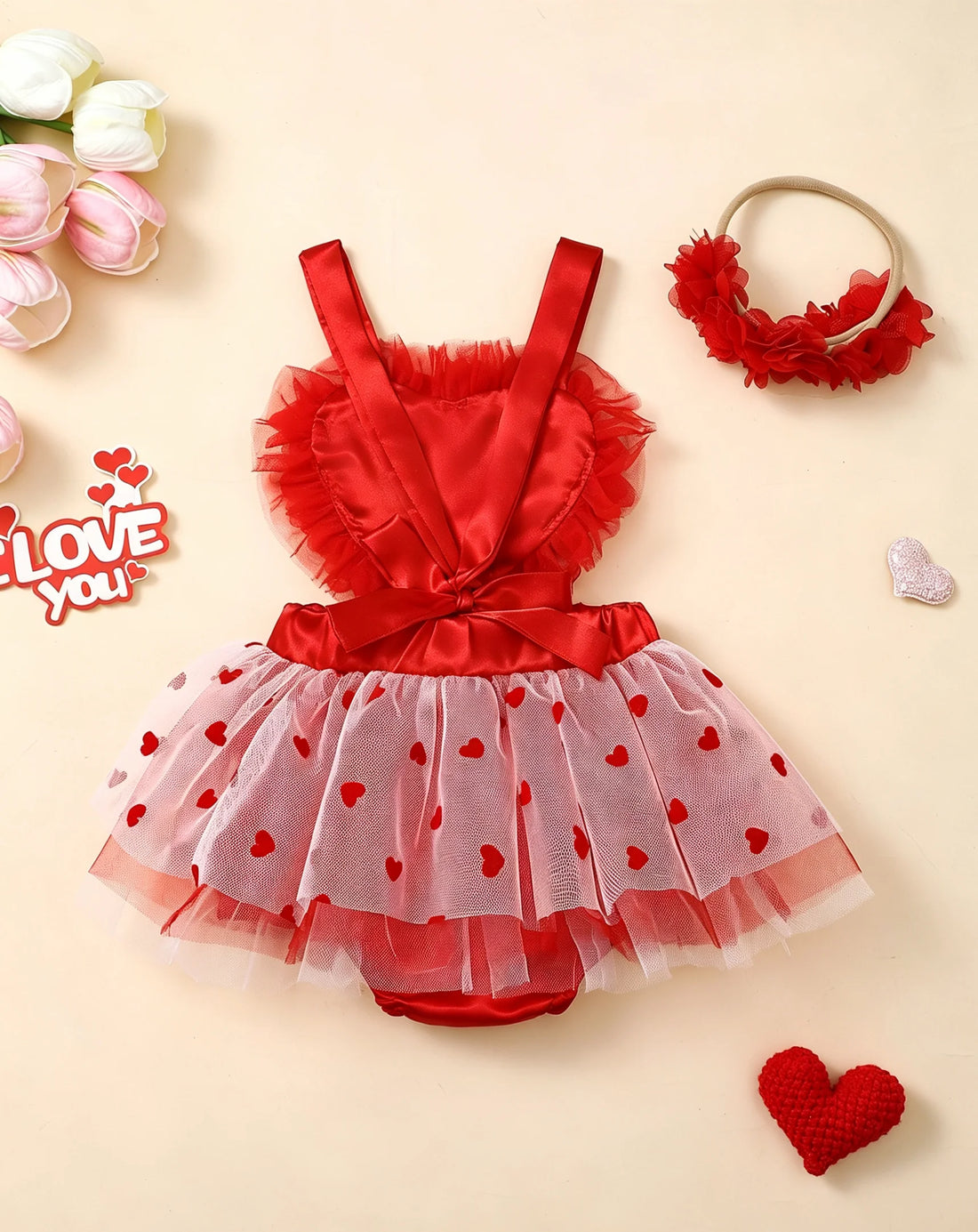 Baby Girls Backless Lace Design Jumpsuit Party Dress