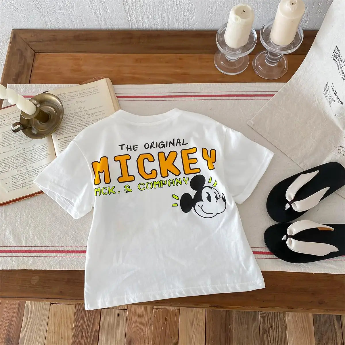 Little Boys Cartoon Print Short Sleeve Summer T-shirts childrensterritory
