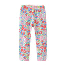 Flower Print Kids Girls Comfortable Cotton Trousers childrensterritory