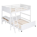 Parent-Child Bunk Bed with Desk and 2 Drawers childrensterritory