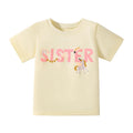 Little Girls Various Cartoon Print Summer Cotton Tops childrensterritory